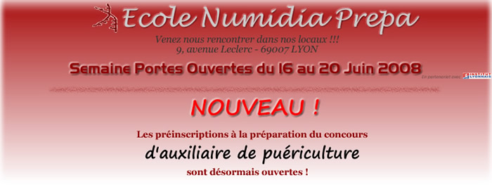 Semaine Portes Ouvertes Numidia Prepa du 16 au 20 Juin 2008