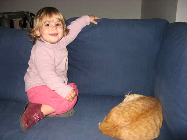 Chloé et le chat